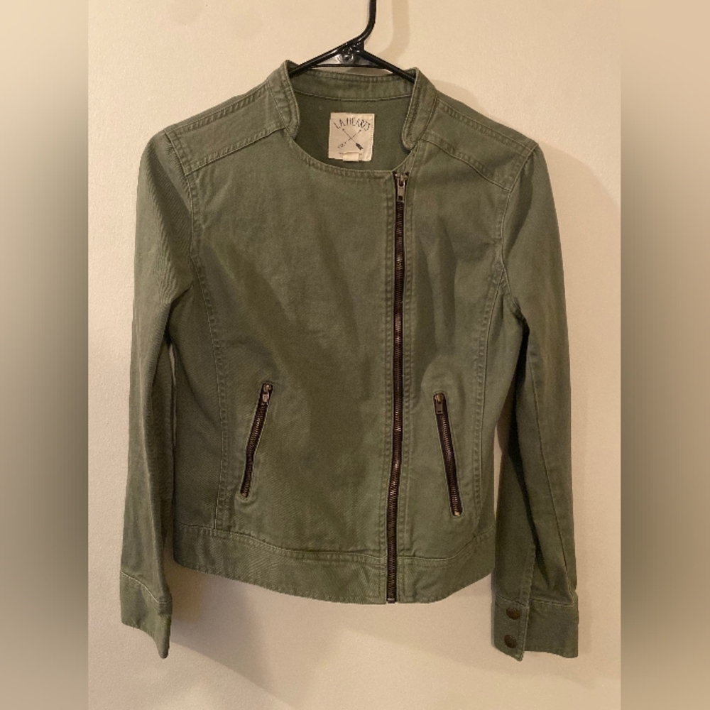 Army Green Moto Jacket
